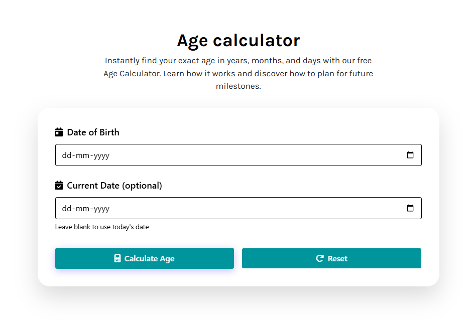 Age Calculator