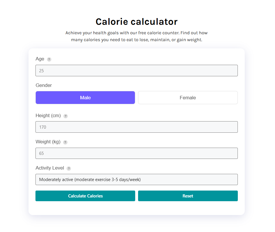 Calorie Calculator